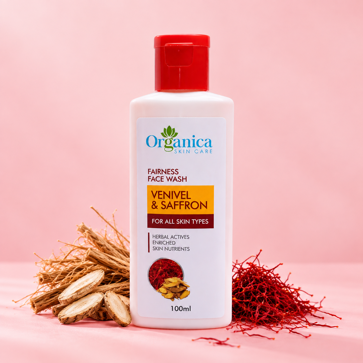 Venivel and Saffron Face Wash | Organica