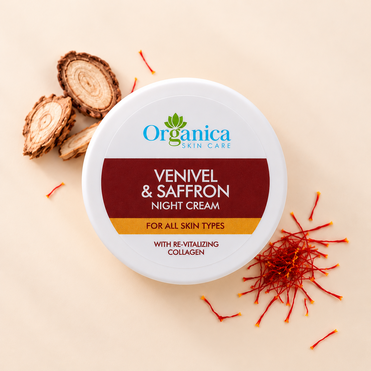Venivel and Saffron Night Cream | Organica